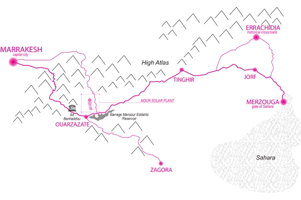 Site location of the Nour Power Station